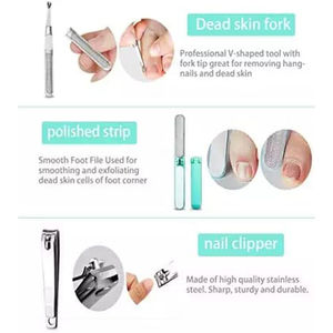 Kit de Pedicura Personal con Herramientas Sencillas para el Cuidado de los Pies, Kit de Pedicura Estilo Salón con Estuche de Almacenamiento Compacto - Product Image 4