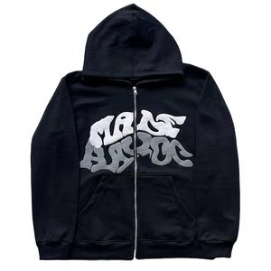 เสื้อฮู้ดพิมพ์ลายพัฟฟ์ สตรีทแวร์ รุ่นใหม่ สำหรับผู้ชาย ผ้าเฟรนช์เทอร์รี่หนานุ่ม ทรงโอเวอร์ไซส์ สไตล์ลำลอง - Product Image 5