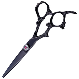 Ciseaux de coiffure professionnels de 6,0 pouces, lame en acier inoxydable, manche en forme de dragon, ciseaux de barbier OEM - Product Image 5