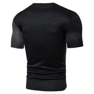 Camiseta Deportiva de Manga Corta con Cuello Redondo y Estampado por Sublimación Ecológica, Ajustada al Cuerpo, para Hombre, Tejido de Poliéster - Product Image 3