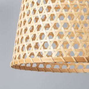 Minimalist Stylish Sustainable Handmade Cane Hanging Lantern <b>Decorative</b> Rattan <b>Ceiling</b> Light Cover for Banquet <b>Wedding</b> <b>Decor</b> - Product Image 2