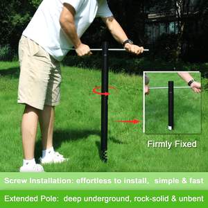 Juego de Tetherball para exteriores de servicio pesado con bola de poste portátil y cuerda para diversión familiar y juegos deportivos en el patio trasero - Product Image 6