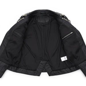 <b>Women</b> Classic Genuine Leather <b>Jacket</b> Ladies Timeless Biker Style Slim Fit <b>Zip</b>-<b>Up</b> Customized Logo Factory Price Wholesale - Product Image 4
