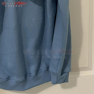 Sweat à capuche zippé décontracté pour femme, coupe ajustée, confortable, bleu ciel, respirant, avec cordon de serrage, 100 % coton molletonné, hiver automne - Product Image 5