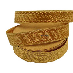 La mejor calidad, color dorado personalizado, hecho a mano, Mylar Ceremonial, lingotes, trenza, encaje, vestimenta, venta a granel - Product Image 2