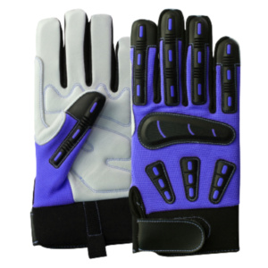 ถุงมือช่างงานหนัก ทนทาน หนังวัวแท้ เสริมความแข็งแรง บุด้วยผ้าฝ้าย นุ่ม ยืดหยุ่น ทนแรงกระแทก ทนความร้อน ฉีด TPR - Product Image 5