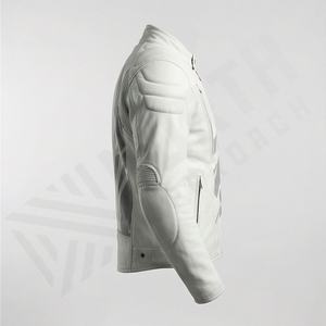 Veste de moto en cuir véritable pour homme de qualité supérieure, nouvelle arrivée, vestes de moto d'hiver, protections amovibles, personnalisables - Product Image 3