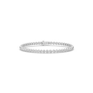 Luxeshine Jewellery 3.31Ct Lab Grown Diamond IGI Certified E Color 14K <b>Solid</b> <b>Gold</b> Round Brilliant Cut Bracelet Best quality - Product Image 4