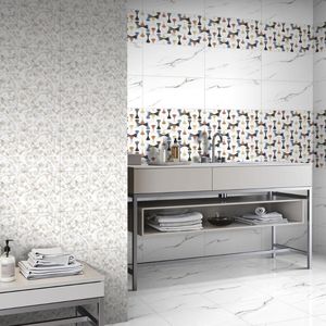 Carrelage mural en céramique blanc brillant minimaliste moderne 300x600 pour bureaux d'entreprise haut de gamme et projets d'infrastructure commerciale - Product Image 3