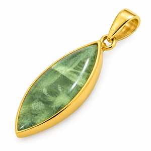 Ethnic Marquise Cut <b>Peridot</b> Pendant Gold Plated Bezel Setting Elegant Gemstone <b>Jewelry</b> Wholesale - Product Image 6