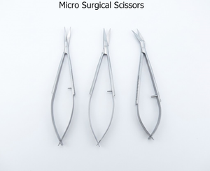 Ensemble de 3 ciseaux microchirurgicaux, instruments de microchirurgie ophtalmique et de laboratoire pour une coupe de précision - Product Image 5