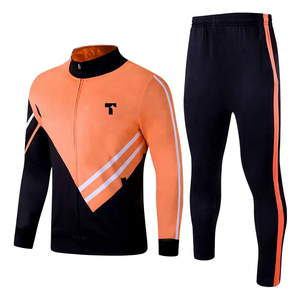 Ensemble de survêtement sport décontracté pour homme, durable, léger, en polyester/coton imprimé, grande taille, personnalisable, hiver, anti-transpiration - Product Image 1