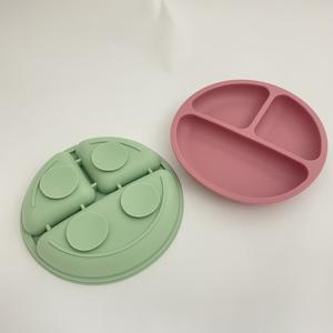 Food-Grade Silicone Suction Plate for Babies Toddler Feeding Tray Eco-friendly Baby-led weaning plate Microwave Dishwasher safe - Product Image 6