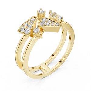 925 Silver 14K Yellow Gold Carat Round Moissanite Diamond Engagement <b>Ring</b> for Women IGI Certified Luxury Diamond for Unisex - Product Image 2