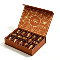 Boîtes cadeaux personnalisées de luxe tendance, imperméables, avec doublure en éponge, pour dattes, chocolats, avec logo personnalisé