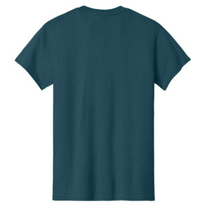 เสื้อยืดผู้ชายสไตล์ไฮสตรีท ผ้าเจอร์ซีย์คอตตอน 100% พร้อมตัวเลือกโลโก้แบบกำหนดเอง สีมิดไนท์ - Product Image 2