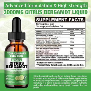Extrait de citron bergamote liquide personnalisé en gouttes, marque privée, fabricant OEM - Product Image 6