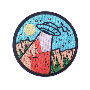 Custom Logo Embroidered Skull with Crossbones Shape Flag Pattern Foldable <b>Sew</b>-On Fabric Badge with Safety <b>Pin</b> Attachment - Product Image 6