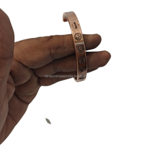 Eco Friendly Modern Pure Copper <b>Chakra</b> Magnetic Bangle Healing Energy Cuff Men Women Adjustable Unisex Metal Handicraft Jewelry - Product Image 2