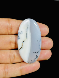 Haute qualité lisse poli naturel Dendrite opale Cabochon fait à la main pierre précieuse en vrac pour la fabrication de bijoux accessoire - Product Image 3