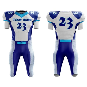 Wholesale American Football Uniform Set Custom Supporter Jersey Tackle Twill Sublimation Available 7V7 Uniform Football Jacket - Product Image 1