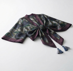 Châle en tricot doux et coloré à carreaux surdimensionné, écharpe épaisse et moelleuse à carreaux pour femme, en polyester, longue cape à franges oblongue - Product Image 2
