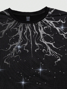 T-shirts et sweats à capuche en tricot avec strass personnalisés pour hommes, 100 % coton, imprimés en sérigraphie, écologiques, anti-plis - Product Image 5