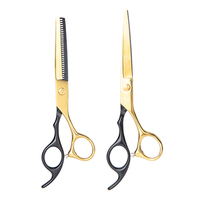 Ciseaux de coiffure professionnels en gros pour la coupe et l'effilage des cheveux, ciseaux de barbier