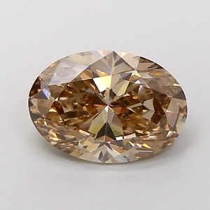 Diamant ovale de 2,10 carats, brun fantaisie, cultivé en laboratoire, VS1 |   Diamant de laboratoire ovale brun champagne |   Diamant non monté pour bague de fiançailles - Product Image 3