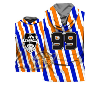 เสื้อเจอร์ซีย์ฟุตบอลแบบไม่มีแขนสำหรับผู้ชาย ลายทาง ระบายอากาศได้ดี ผลิตจากโพลีเอสเตอร์ สำหรับการเล่นฟุตบอลแบบ Flag Football ช่วงควอเตอร์ที่ 4 - Product Image 6