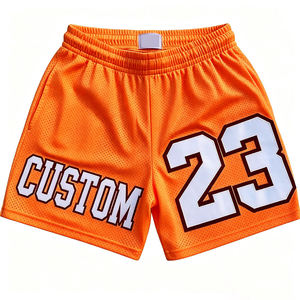 Oem Logo <b>Men</b> Gym <b>Shorts</b> Custom Logo Waistband Sports Running <b>Shorts</b> <b>Compression</b> Quick Dry Workout Basketball Mesh <b>Shorts</b> - Product Image 5