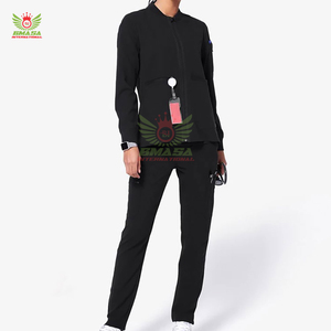 Ensembles de blouses médicales roses en coton tricoté et polyester, séchage rapide, respirants, uniformes d'hôpital unisexes, fabriqués au Pakistan - Product Image 6