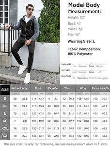 Survêtement d'hiver unisexe à capuche avec fermeture éclair, en polaire polyester/coton, poches latérales avant, design longueur intégrale - Product Image 6