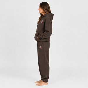 Conjunto Deportivo de Invierno para Mujer, con Capucha, Lavado Ácido, Tela Ligera 100% Algodón, Diseño Moderno - Product Image 2