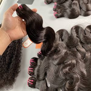 ผมมนุษย์100% คู่วาดบริสุทธิ์ดิบที่ยังไม่ได้บริสุทธิ์ผมดิบร่างกายคลื่นผ้าผม Remy เวียดนาม - Product Image 3