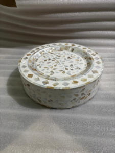 Soporte de exhibición árabe con incrustaciones de concha de Mar Blanco, soporte dulce con incrustaciones de madre de perla, soporte de chocolate para fregona para decoración del hogar - Product Image 2