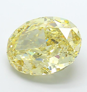 Diamante Cultivado en Laboratorio con Certificación IGI, Corte Ovalado de 14.01 CT, Color Amarillo Intenso Fantasía, Claridad VS1, CVD LG 627483872, ROYAL GEMS para Joyería - Product Image 4