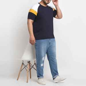 New Collectio 100% Pure Cotton Men's Summer T-Shirt Customized Logo Fashion Solid Color Casual Stock Available Online Best Sale - Product Image 5