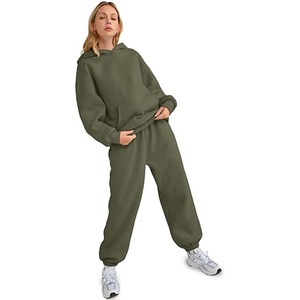 Ensemble de survêtement décontracté pour femmes, sweat-shirt et pantalon à coupe décontractée - Product Image 4