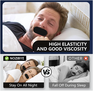 Bandelettes buccales personnalisées en coton 38x76mm pour le sommeil, 30 pièces par sachet, anti-ronflement, respiration nasale, OEM - Product Image 4