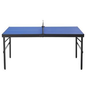 Mid-Size Indoor Ping Pong <b>Table</b> Tennis Set Portable <b>Foldable</b> MDF <b>Table</b> with Complete Equipment for Home Use - Product Image 3
