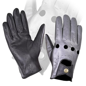Gants de conduite respirants de haute qualité pour homme, chauds pour l'hiver, meilleur design, en cuir de vachette pleine fleur personnalisé avec latex - Product Image 4