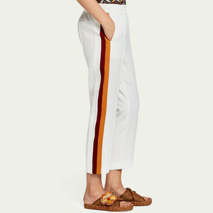 Custom Logo Women Sports Pants High <b>Elastic</b> Waist Joggers Casual Loose Lounge Sweatpants with Pocket short length - Product Image 4