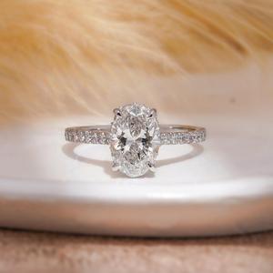 Anillo de Diamantes Marquise de Oro Sólido de 14K con Certificado IGI al por Mayor para Mujer, Regalo para Boda, Aniversario, Compromiso, Uso Diario - Product Image 1