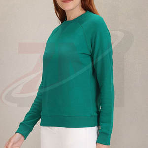 Nueva llegada, diseña tu propio estilo urbano, sudadera de mujer de manga larga, tela de felpa 100% algodón - Product Image 4