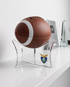 Deluxe Artfulcosmos AB-01 Acrylic Ball <b>Stand</b> Customized Color Logo UV Offset Printing for Footballs Display - Product Image 1