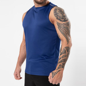 LEDBURY Men's Quick Dry Anti-Pilling Breathable Longline <b>Loose</b> Fit Summer Wear Solid Color Customized Trendy Vintage <b>Tank</b> <b>Top</b> - Product Image 6