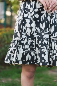 Robe courte à imprimé floral, col en V, coupe évasée, avec ourlet à volants, manches courtes, décontractée, en coton, pour femmes, été - Product Image 6