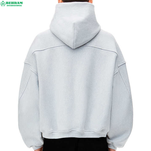 Sweat-shirt à capuche unisexe de haute qualité en molleton 100% coton, respirant, à séchage rapide, pour l'hiver, style streetwear - Product Image 6