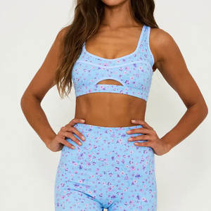 Soutien-gorge de sport pour femme au design classique, logo personnalisé, couleur unie, vêtements de fitness, produit le plus populaire pour les grandes tailles - Product Image 1